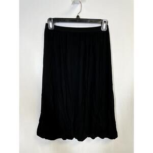 MISSONI High Rise Ponte Knit Pull On A Line Midi Skirt Black Size 42 US 6